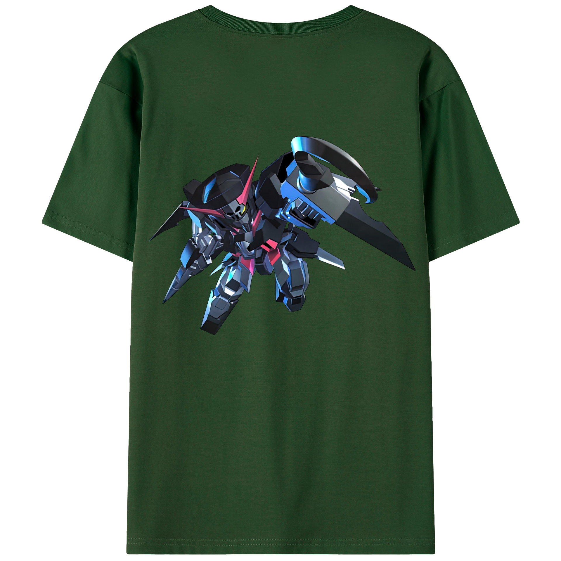 （画像用） 機動戦士ガンダム Mobile Suit Gundam 綿100％半袖Tシャツ（背面プリント）